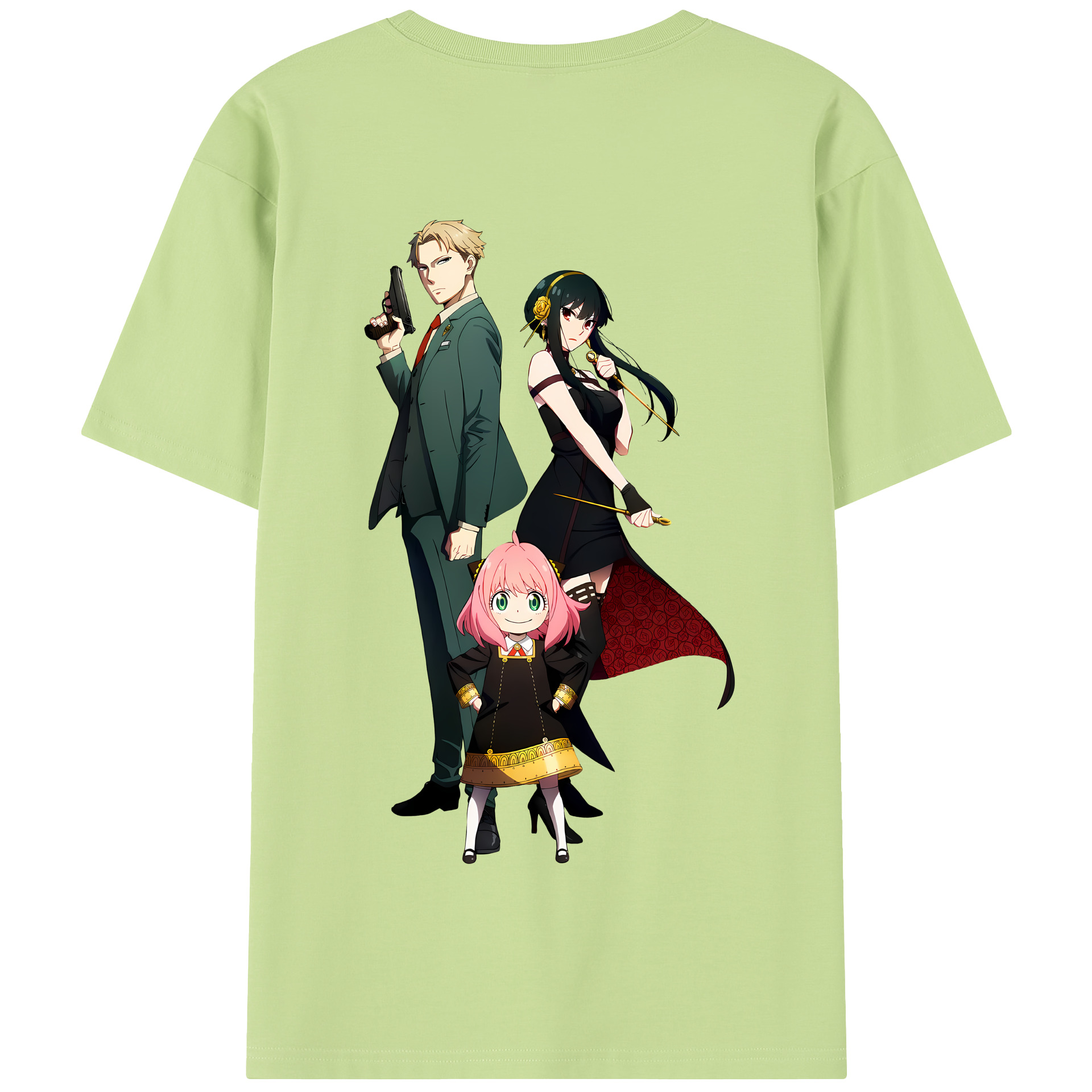 （画像用） SPY×FAMILY间谍家家酒 綿100％半袖Tシャツ（背面プリント）